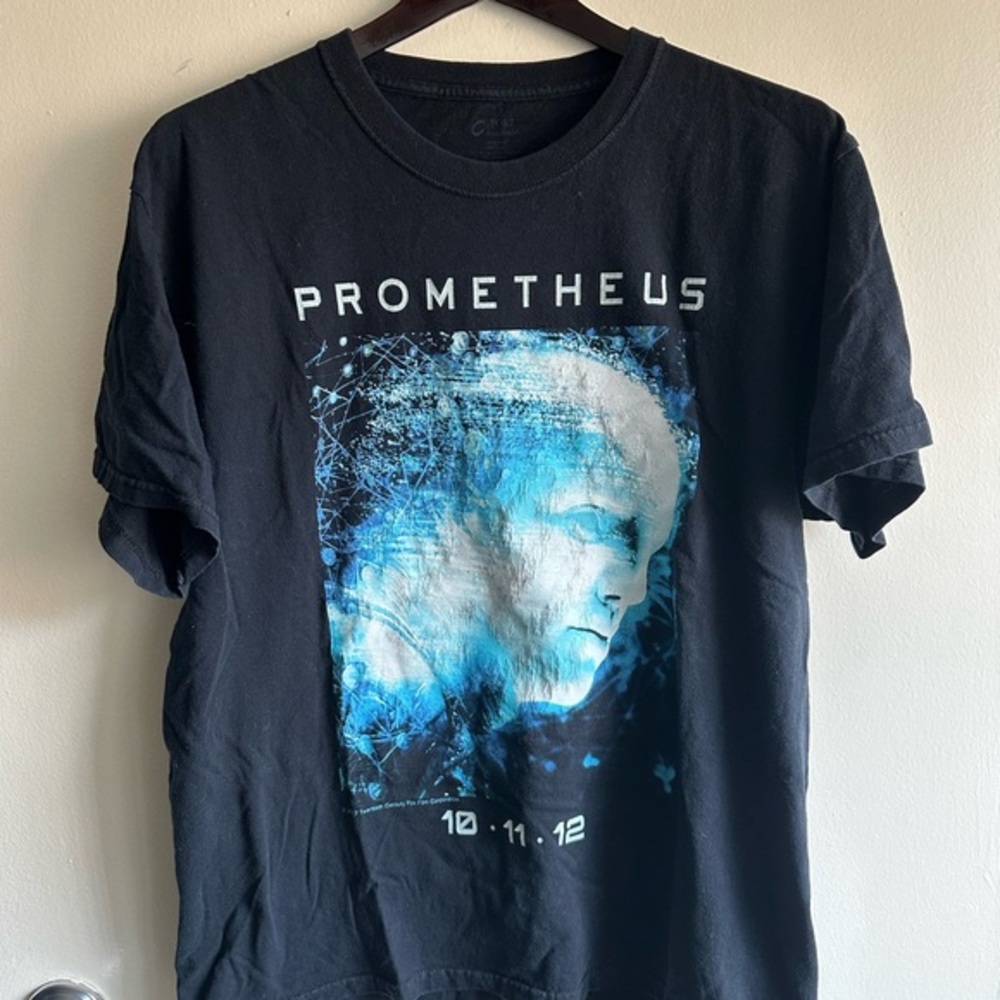 Vintage 2012 Prometheus Film Promo Tee RARE Back Graphic